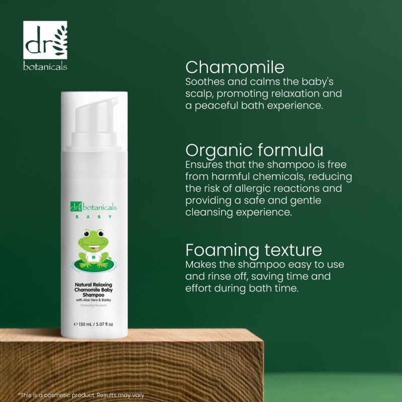 Shampoing bébé relaxant naturel à la camomille 150 ml