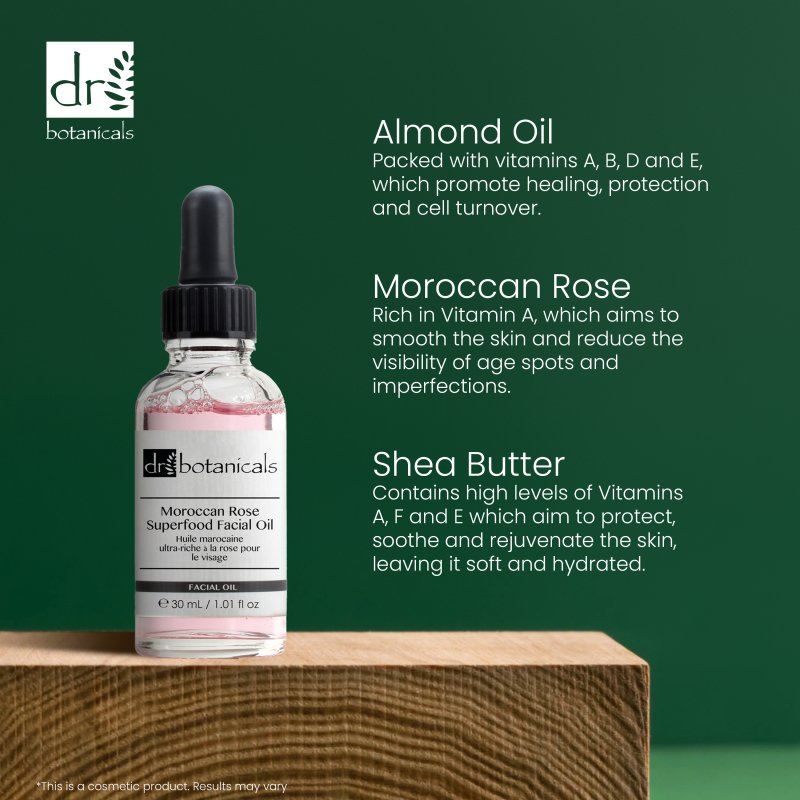 Moroccan Rose Superfood Facial Oil 30ml - skinChemists