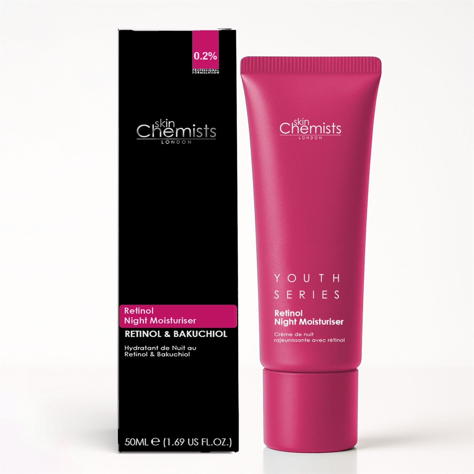 SkinChemists Crème de nuit anti-âge au rétinol et au bakuchiol 50 ml