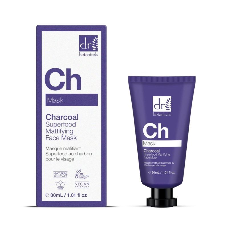 Hochwirksame, mattierende Gesichtsmaske mit Aktivkohle (30 ml)