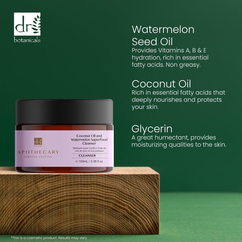 Nettoyant superalimentaire à l'huile de coco et à la pastèque 100 ml