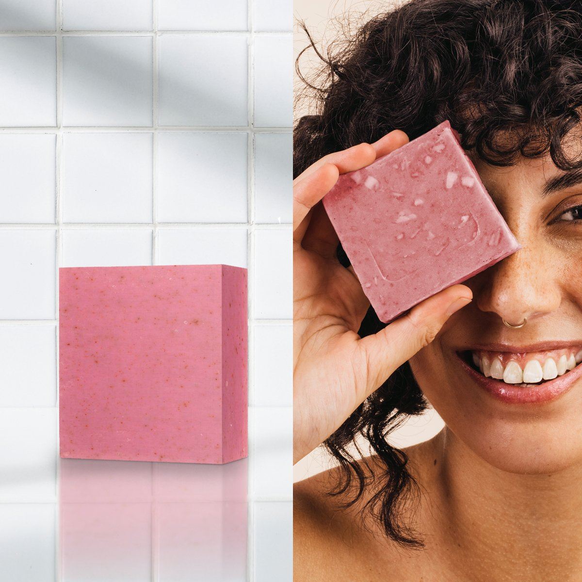 Pain nettoyant visage à la rose de Provence 100 g