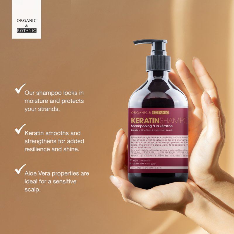 Shampoing à la kératine 500 ml