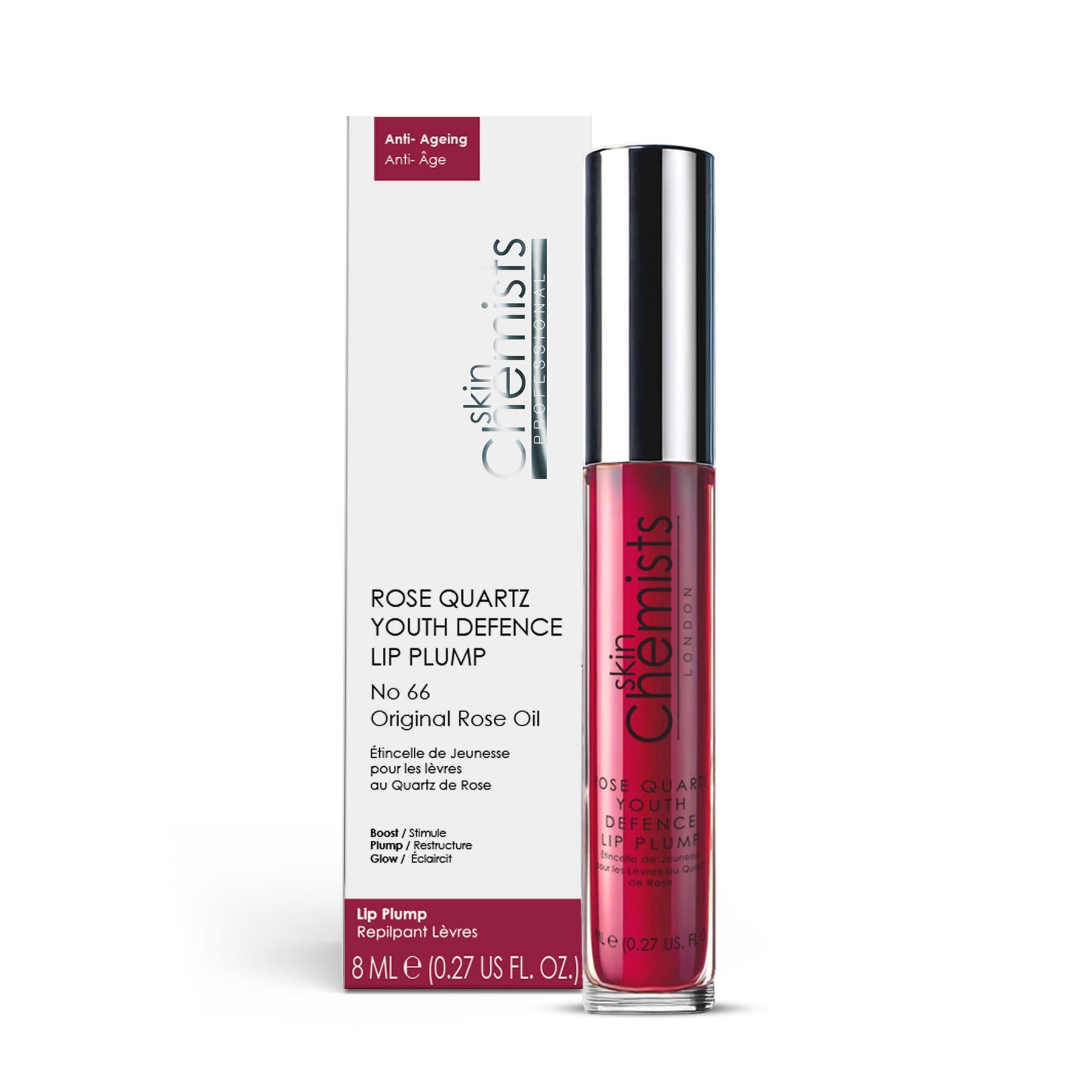 Rosenquarz Youth Defence Lippen-Volumenpflege Nr. 66 Original-Rosenöl 8ml