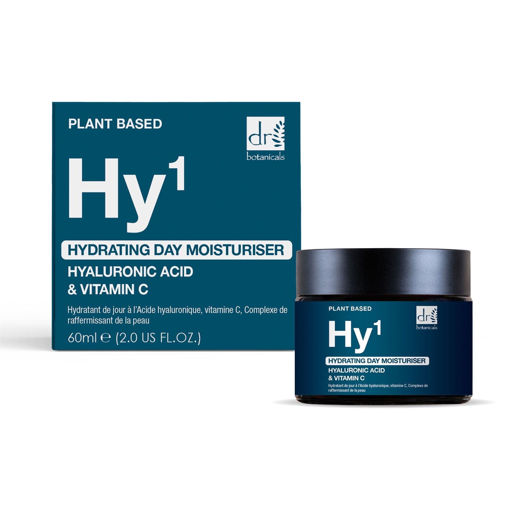 Crème de jour hydratante à 1 % d'acide hyaluronique et 1 % de vitamine C 60 ml