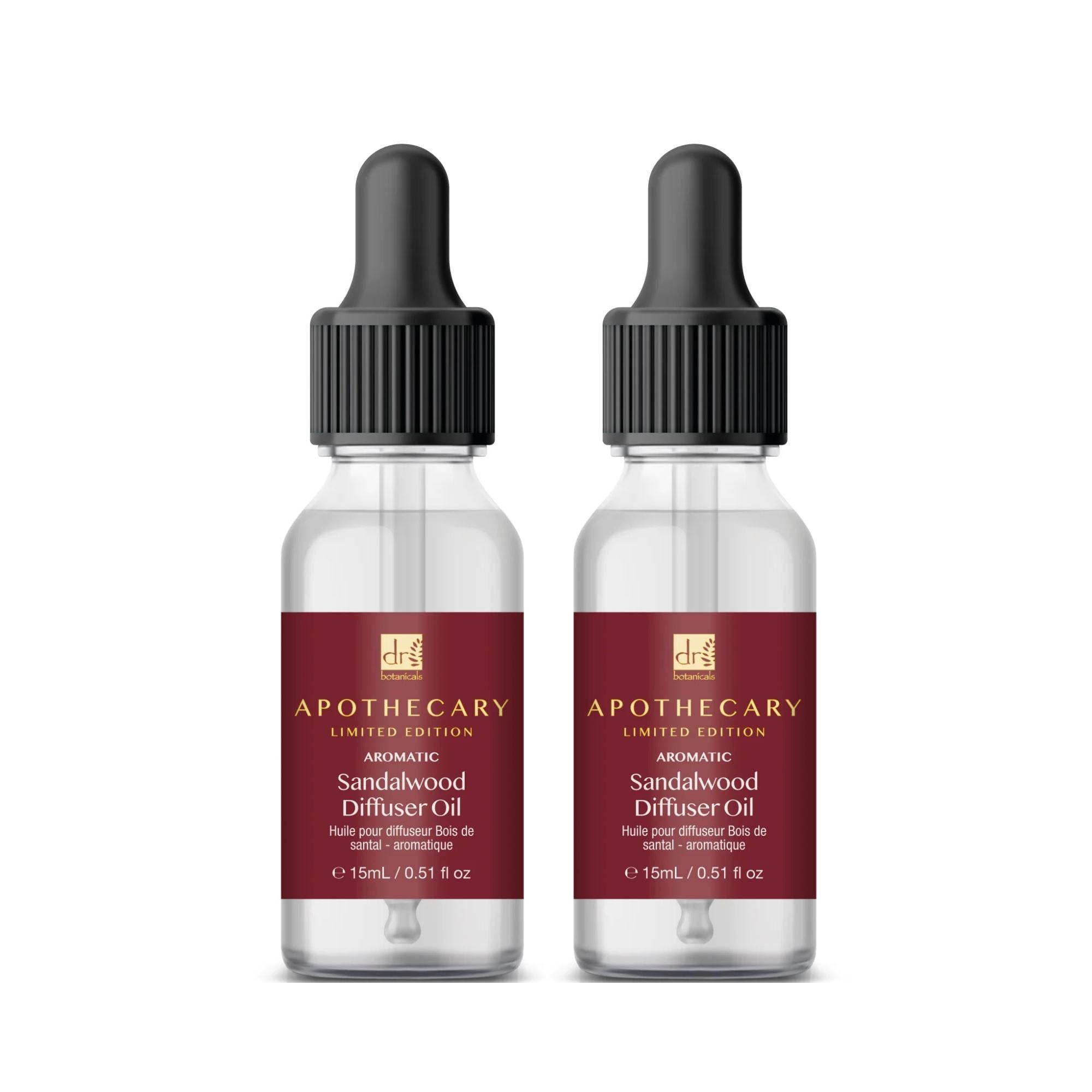 Huile pour diffuseur au bois de santal aromatique 15 ml - Lot de 2 à prix avantageux