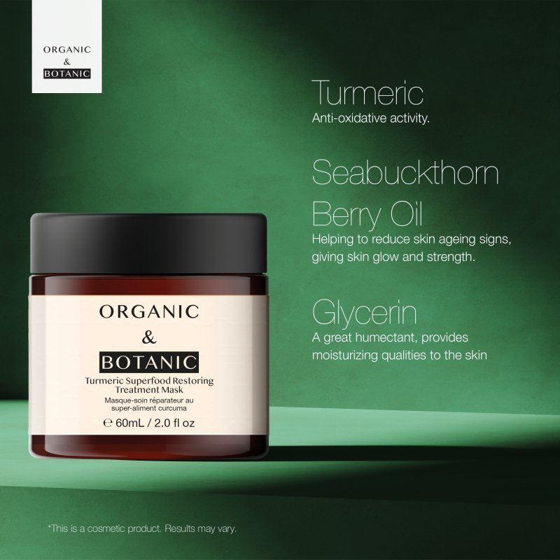 Masque de soin réparateur avancé au curcuma et superaliment 60 ml