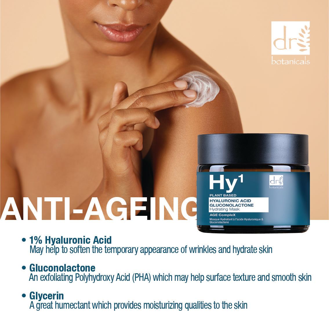 Hyaluronsäure 1 % & Gluconolacton Maske 60 ml