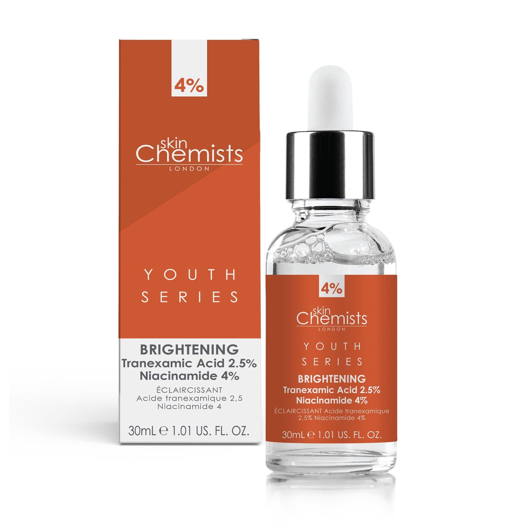 Sérum éclaircissant Youth Series à l'acide tranexamique 2,5 % et à la niacinamide 4 % (30 ml)