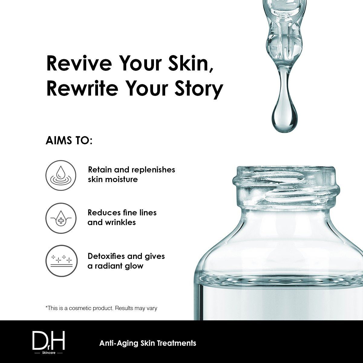 Sérum visage anti-âge à l'acide hyaluronique 30 ml