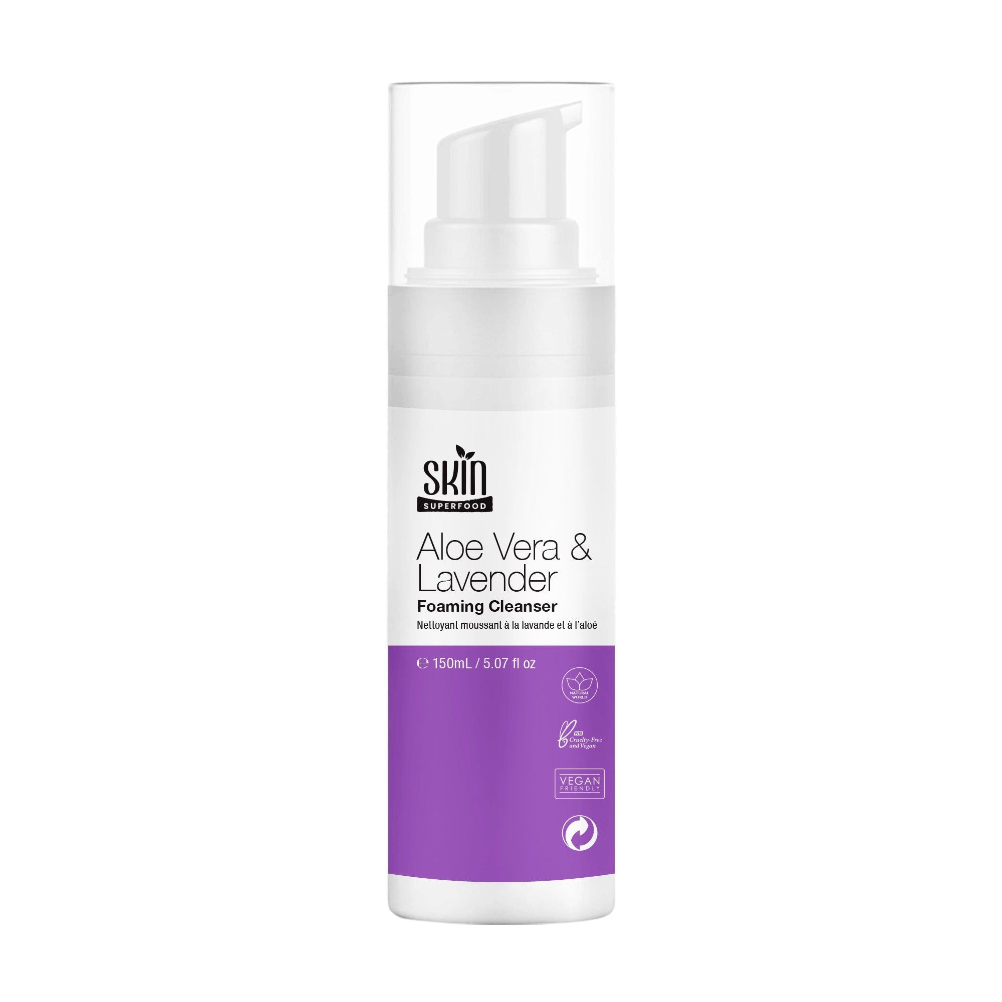 Aloe Vera & Lavender Foaming Cleanser 150ml Twin Value Savings Pack