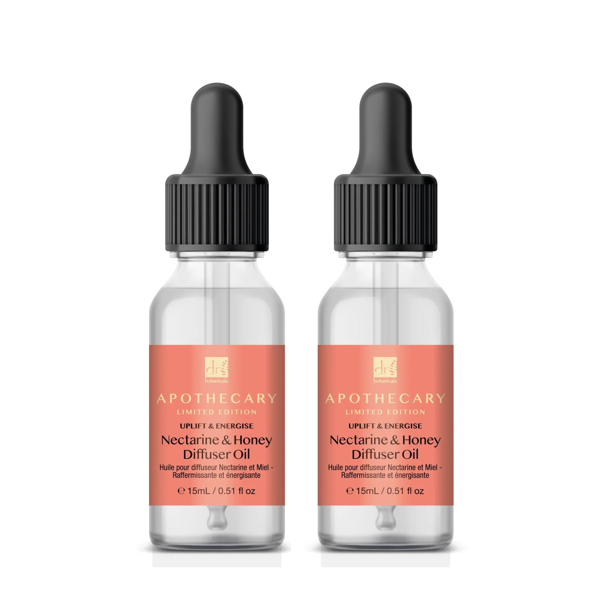 Huile pour diffuseur Uplift & Energise Nectarine & Miel 15 ml - Pack économique de 2