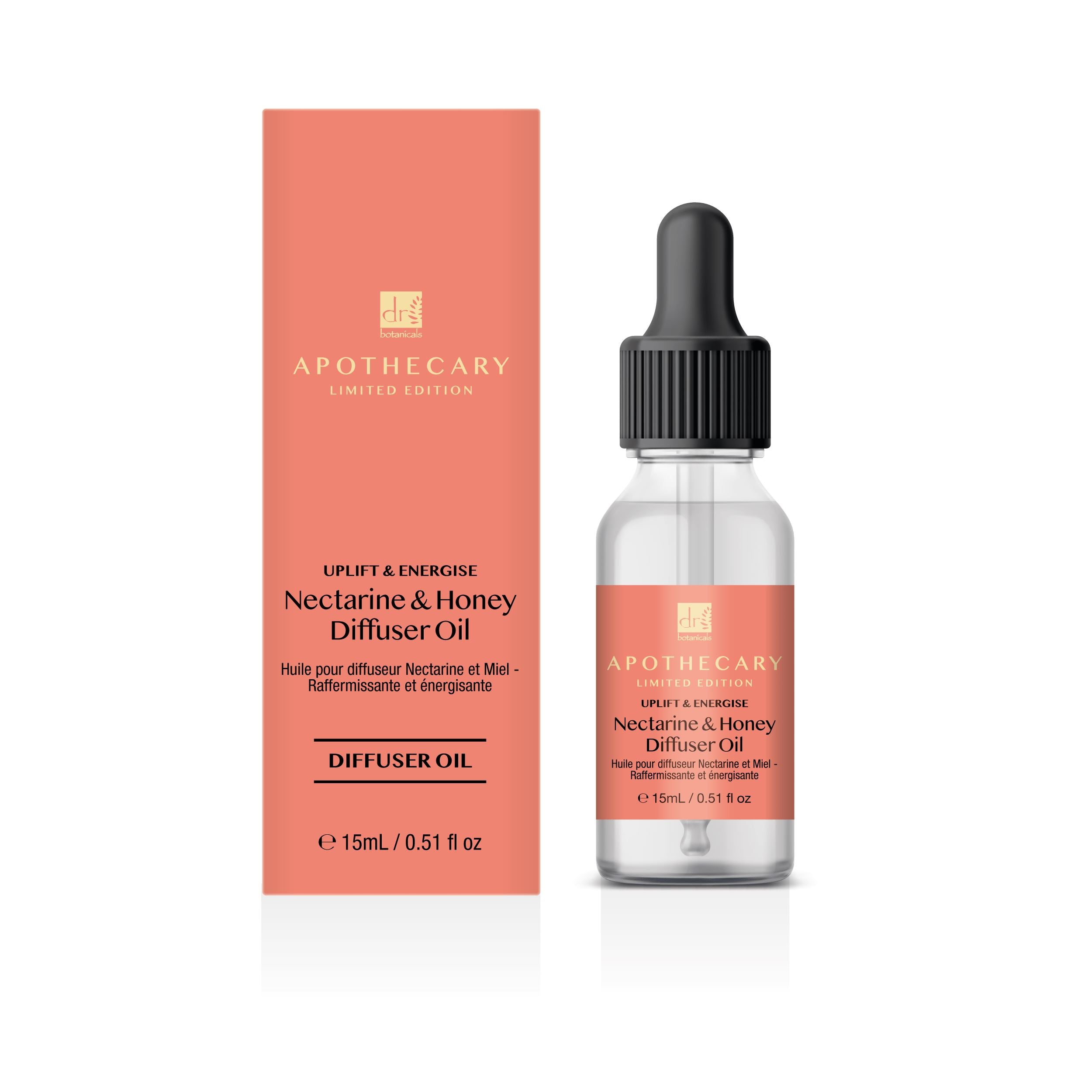 Huile pour diffuseur Uplift & Energise Nectarine & Miel 15 ml - Pack économique de 2