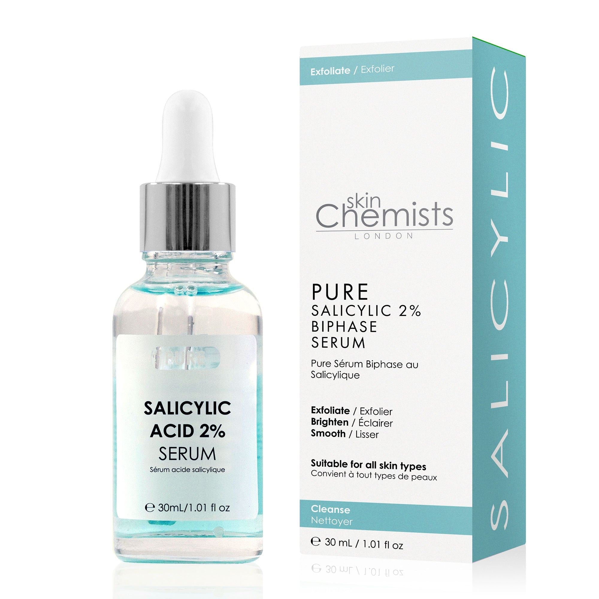 Sérum biphasé à l'acide salicylique pur à 2 % 30 ml