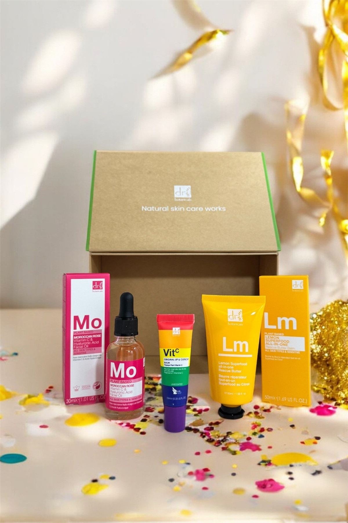 Coffret cadeau pour employé vedette : Soins de la peau véganes best-sellers