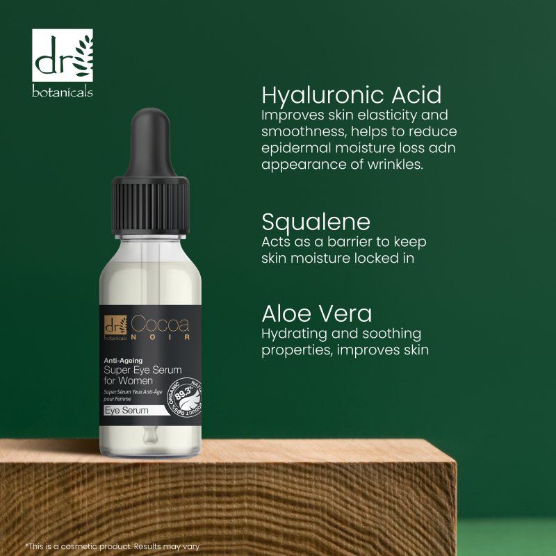 Sérum contour des yeux anti-âge Cocoa Noir pour femmes 15 ml