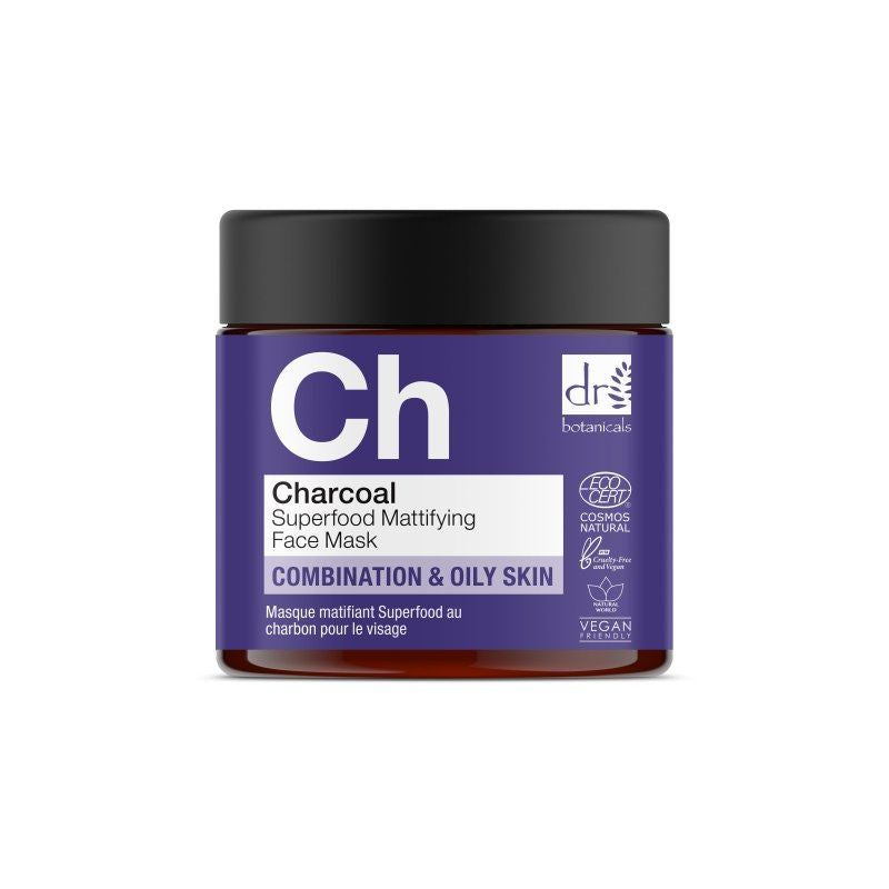 Hochwirksame, mattierende Gesichtsmaske mit Aktivkohle, 60 ml