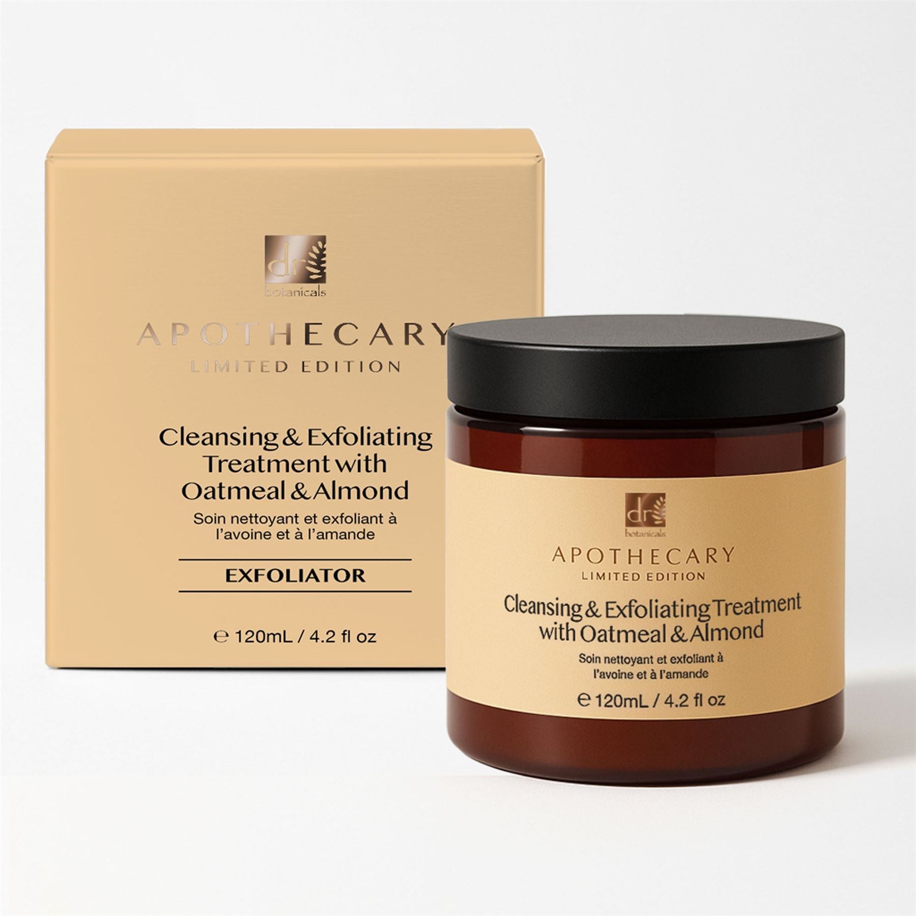 Soin nettoyant et exfoliant à l'avoine et aux amandes 120 ml