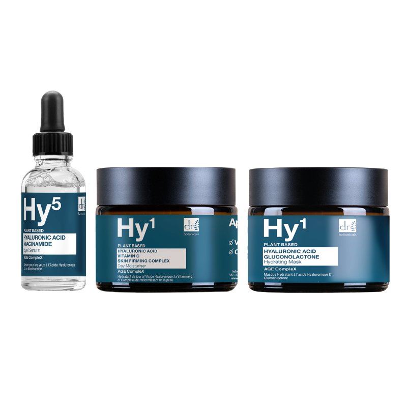 Crème de jour, sérum et masque anti-âge à l'acide hyaluronique