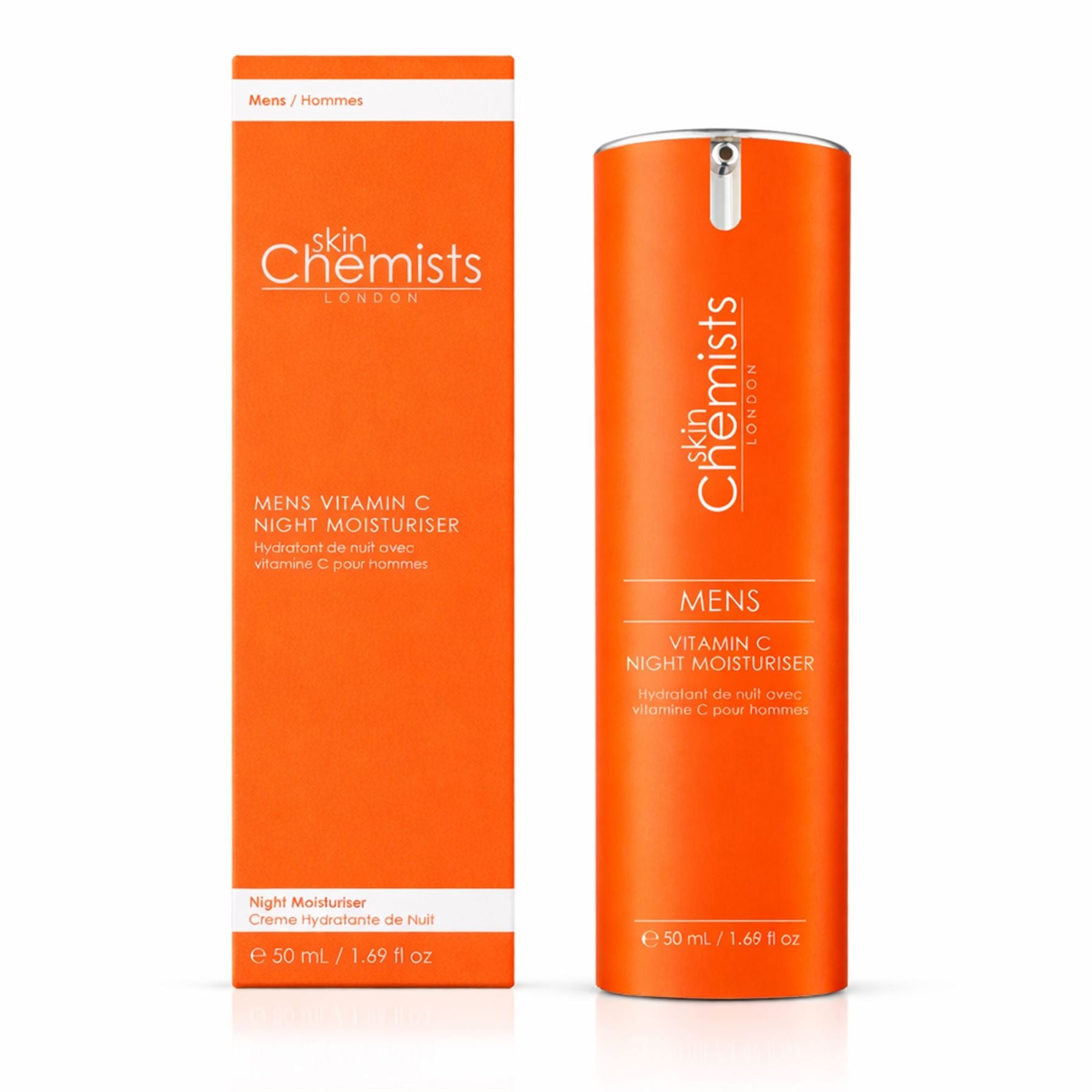 Crème de nuit hydratante à la vitamine C pour hommes 50 ml