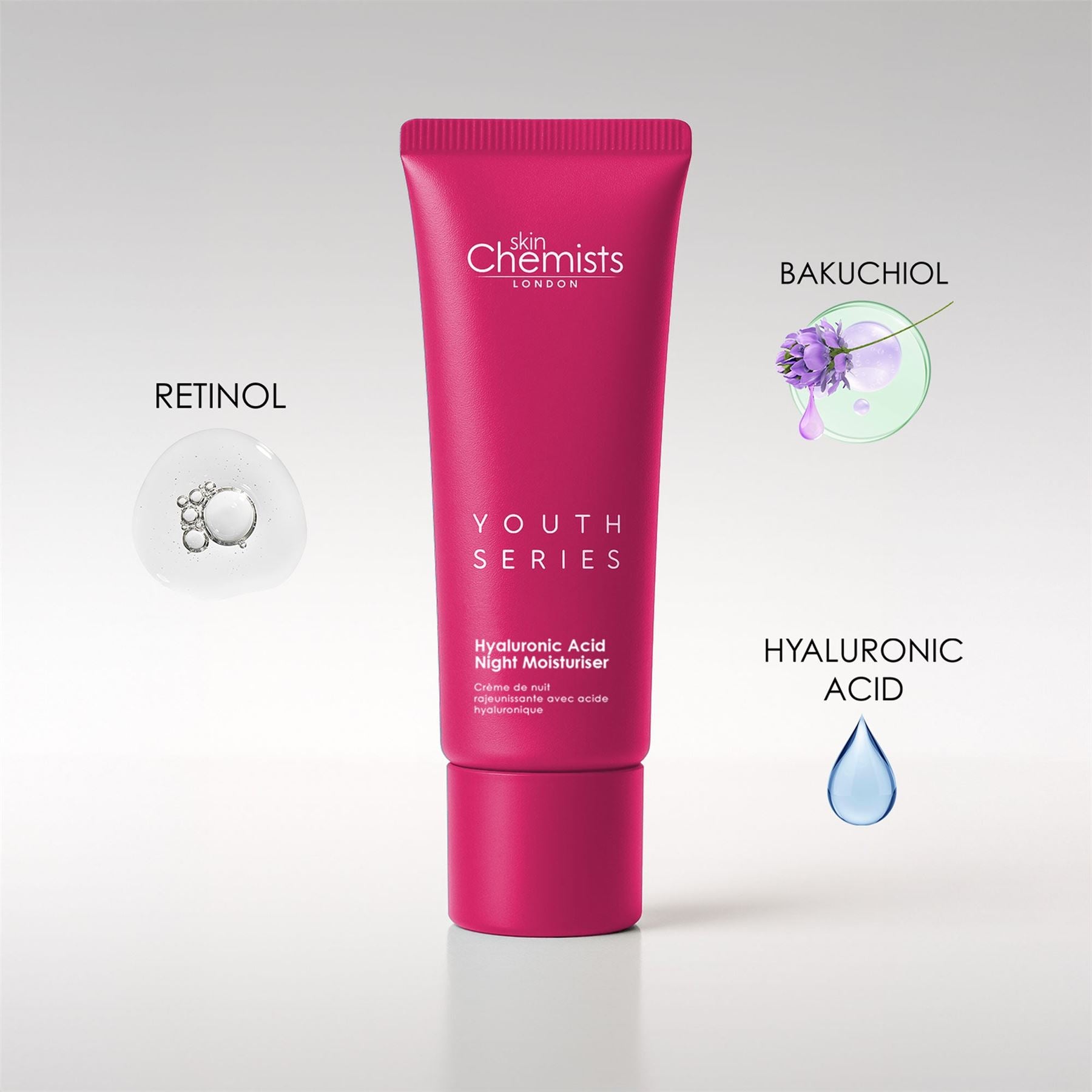 Crème de nuit au rétinol et au bakuchiol Youth Series 50 ml