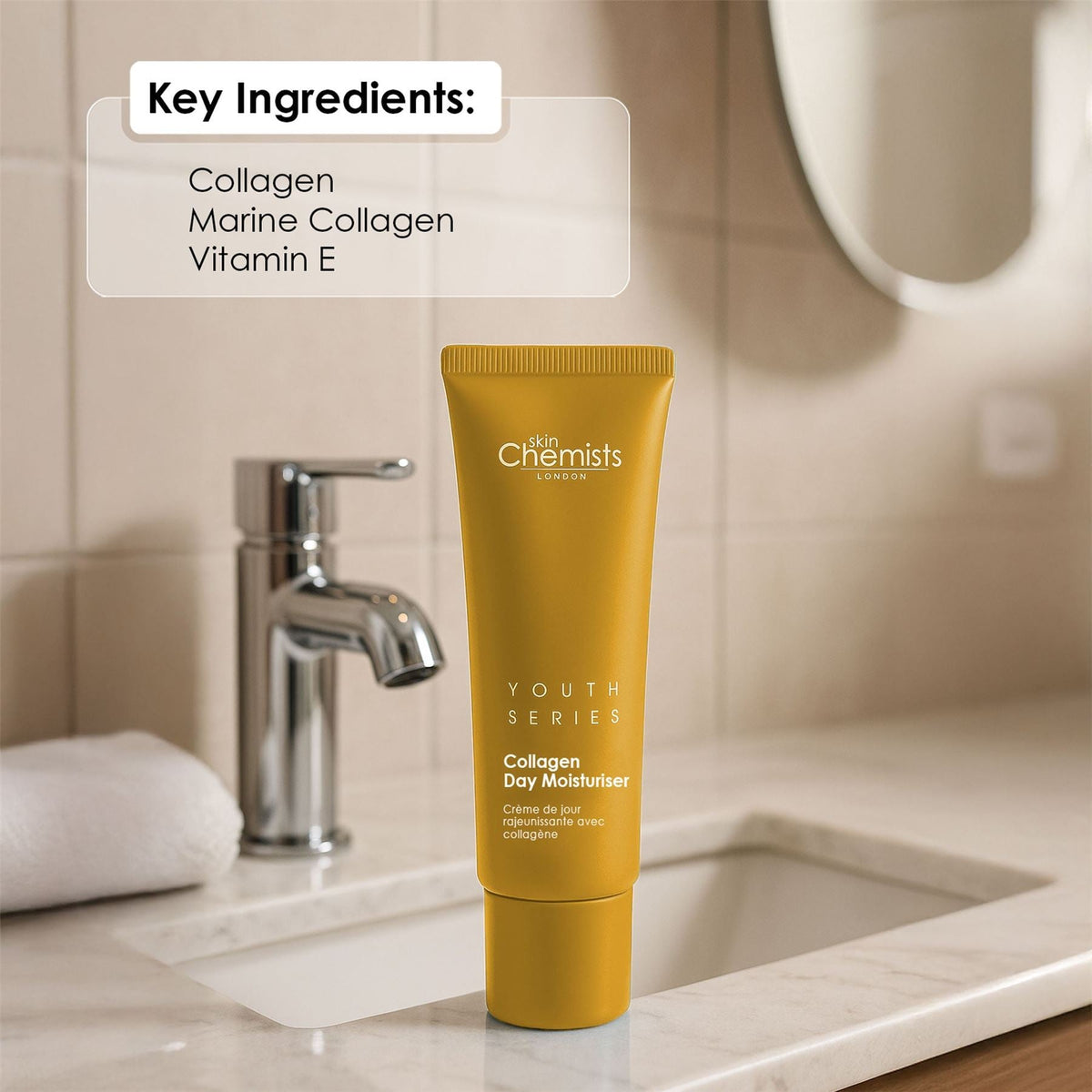 1% Collagen Day Moisturiser 50ml (Vegan) - skinChemists