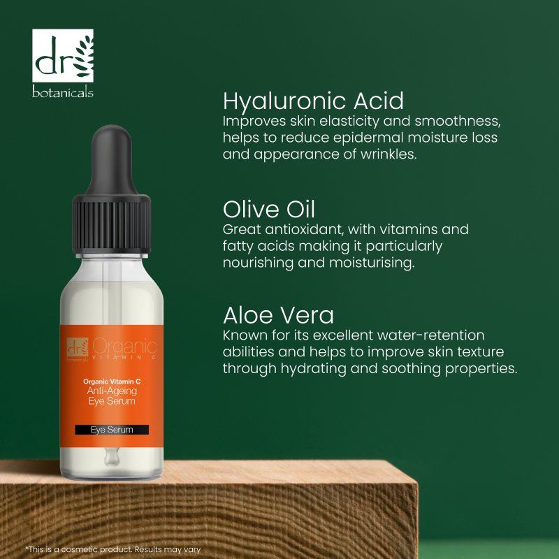 Organic Vitamin C Anti-Ageing Eye Serum 15ml - skinChemists