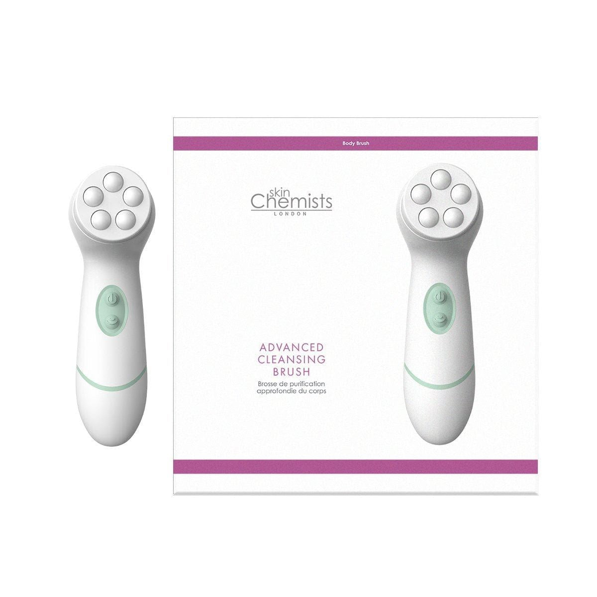 Brosse nettoyante avancée pour le visage et le corps - 4 têtes