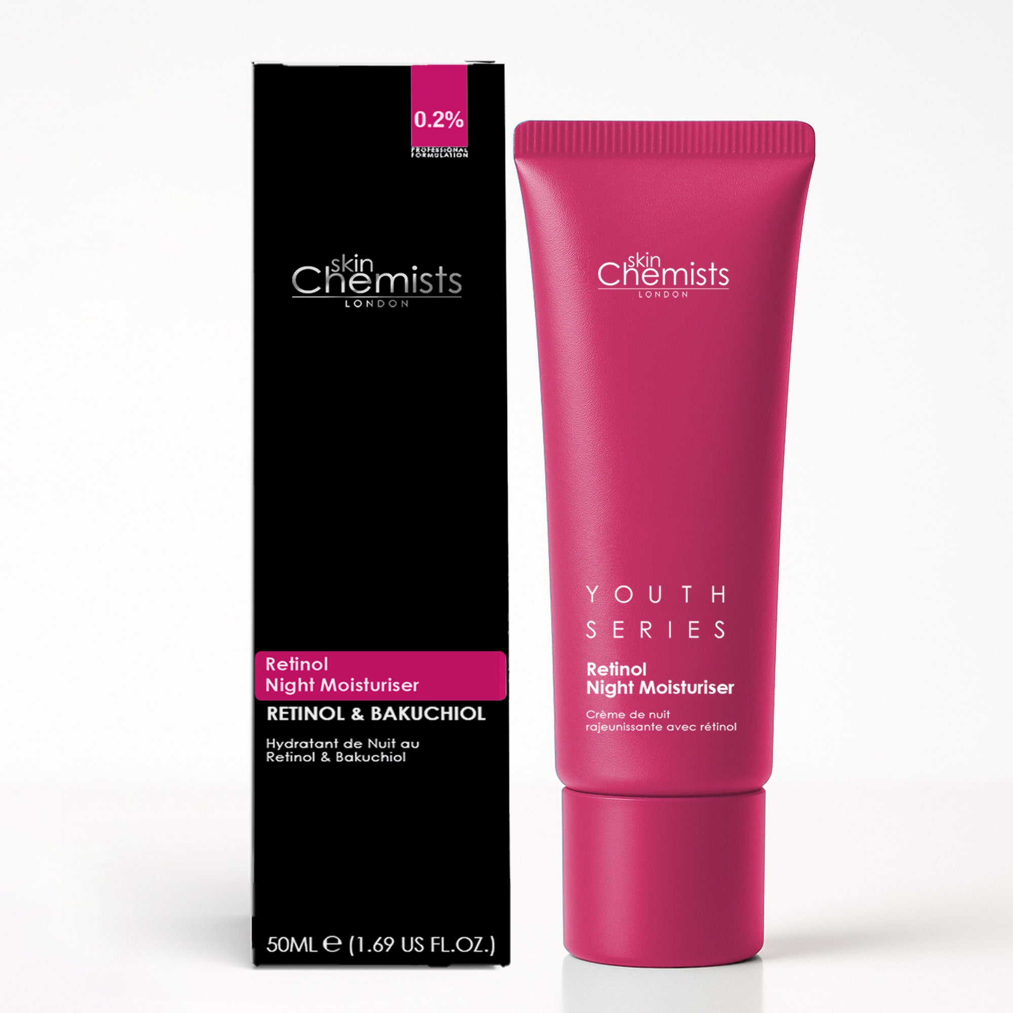 SkinChemists Crème de nuit anti-âge au rétinol et au bakuchiol 50 ml