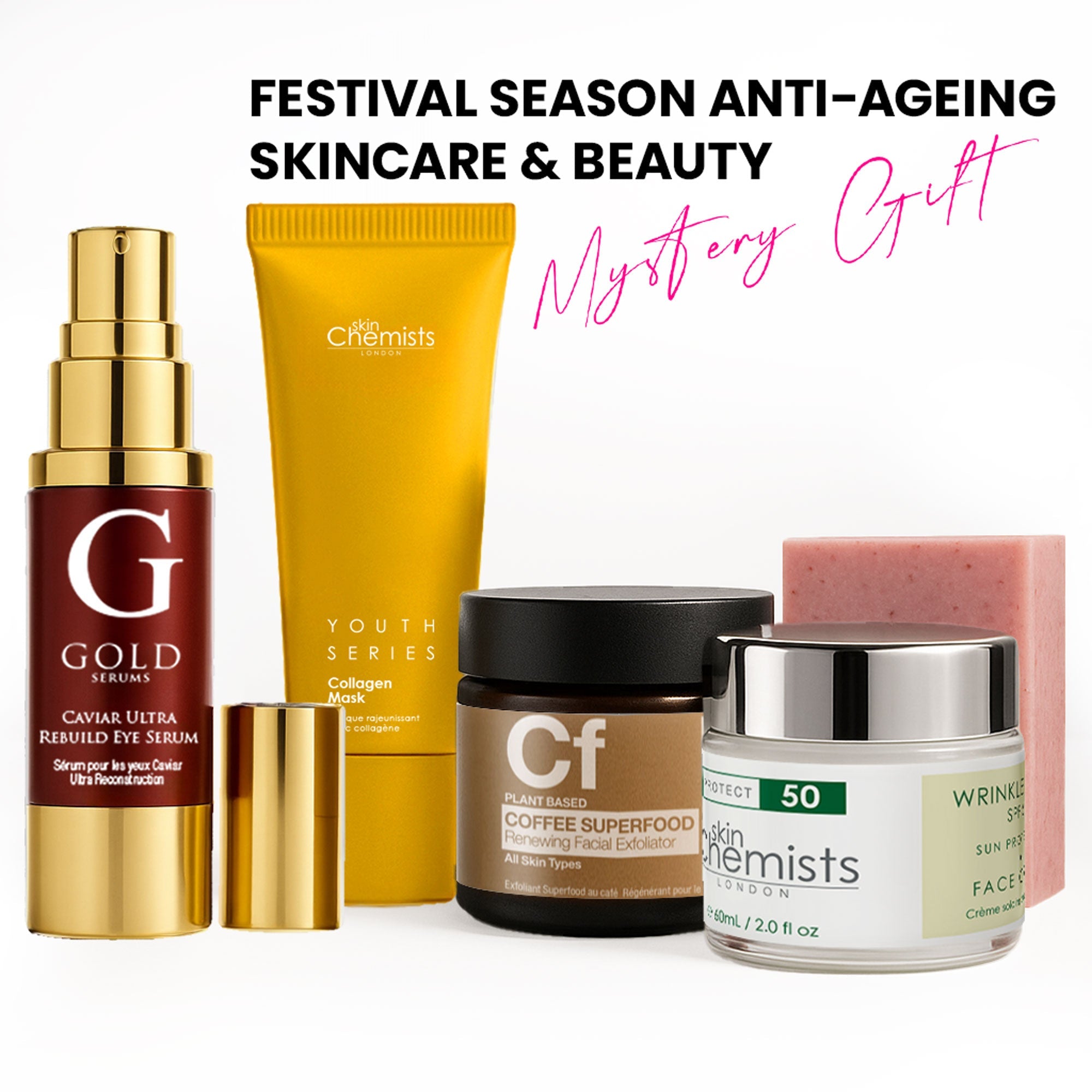 Coffret mystère de soins anti-âge et beauté pour la saison des festivals