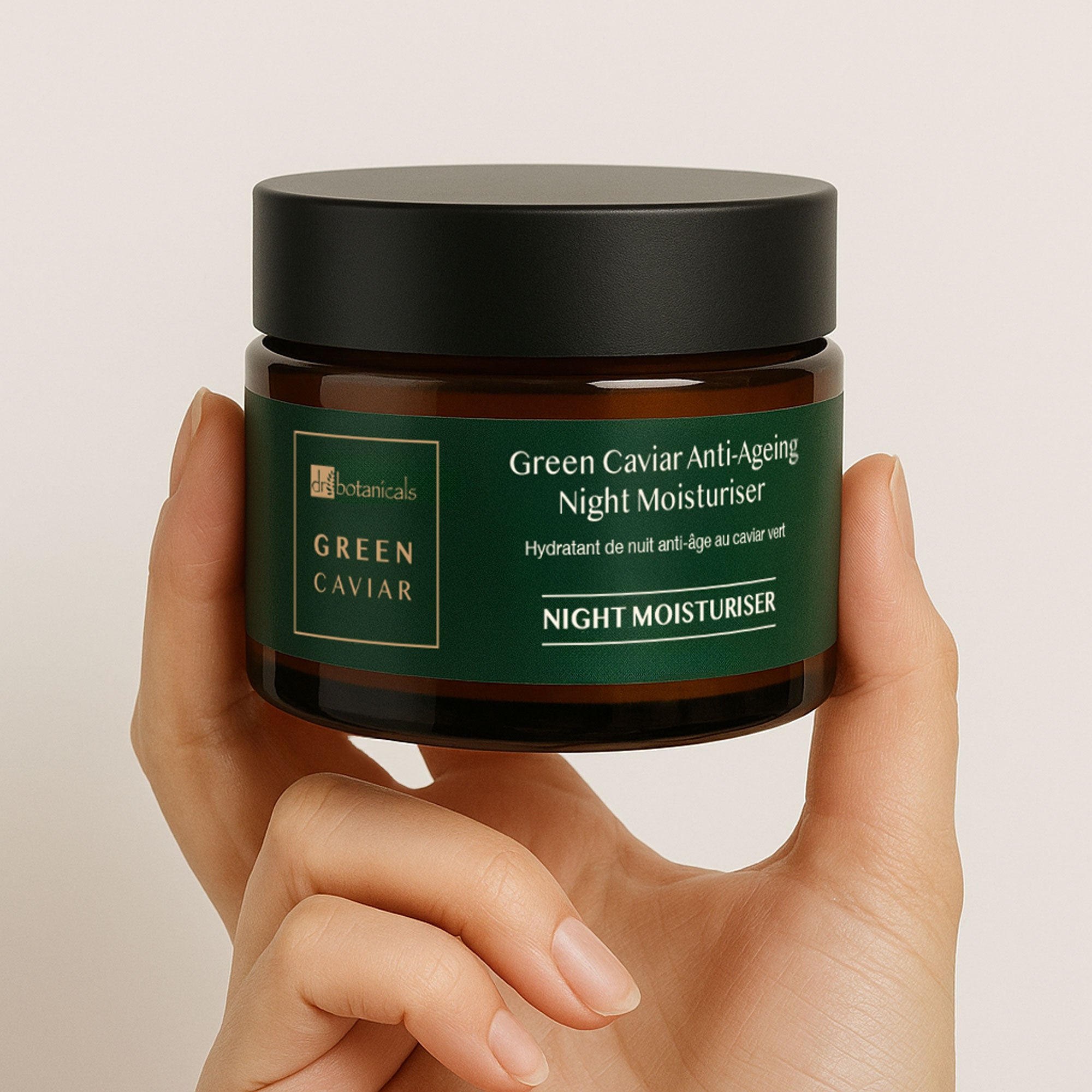 Crème de nuit antioxydante anti-âge au caviar vert et à l'huile d'argan 50 ml