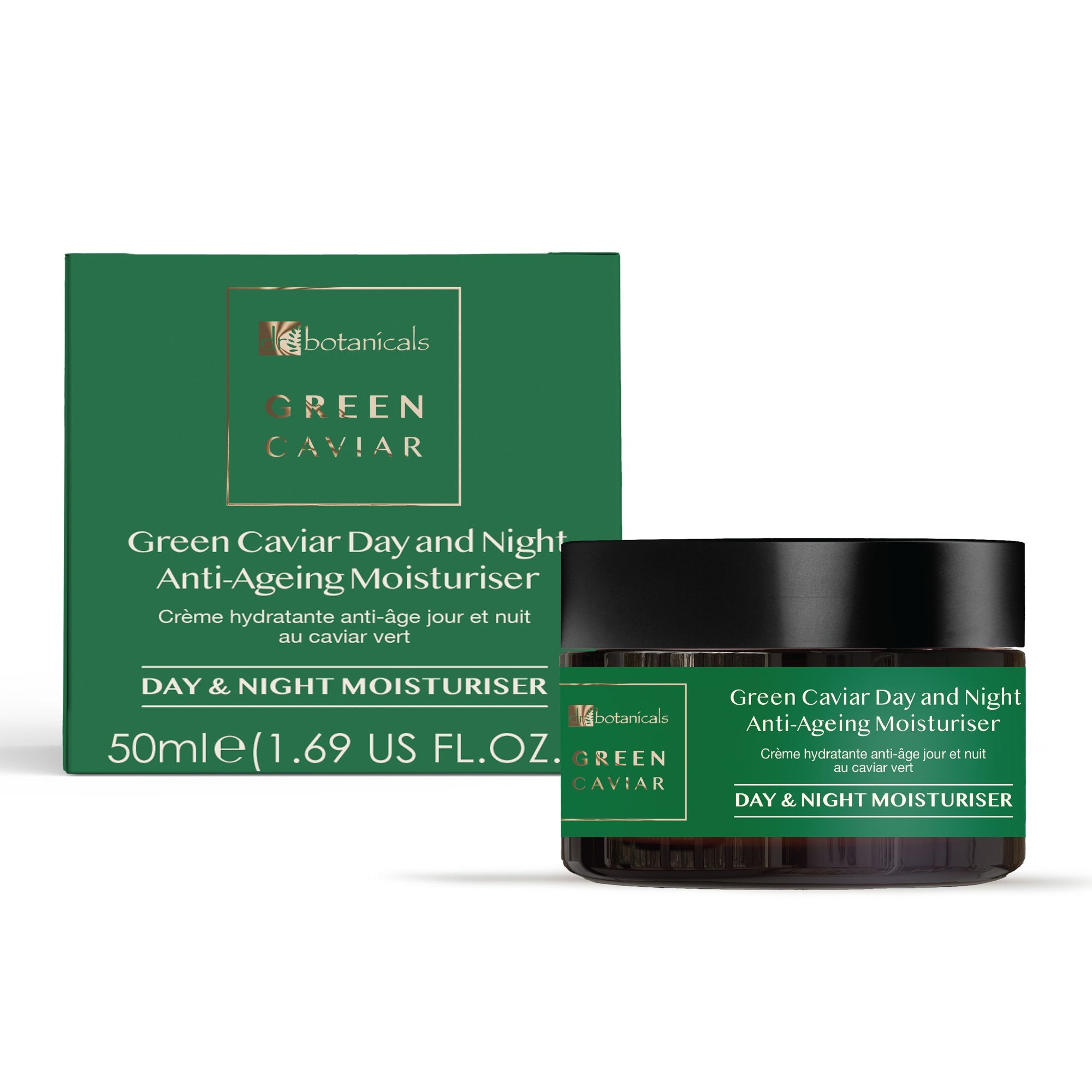 Crème hydratante anti-âge Green Caviar Jour et Nuit, lot de 2 x 50 ml