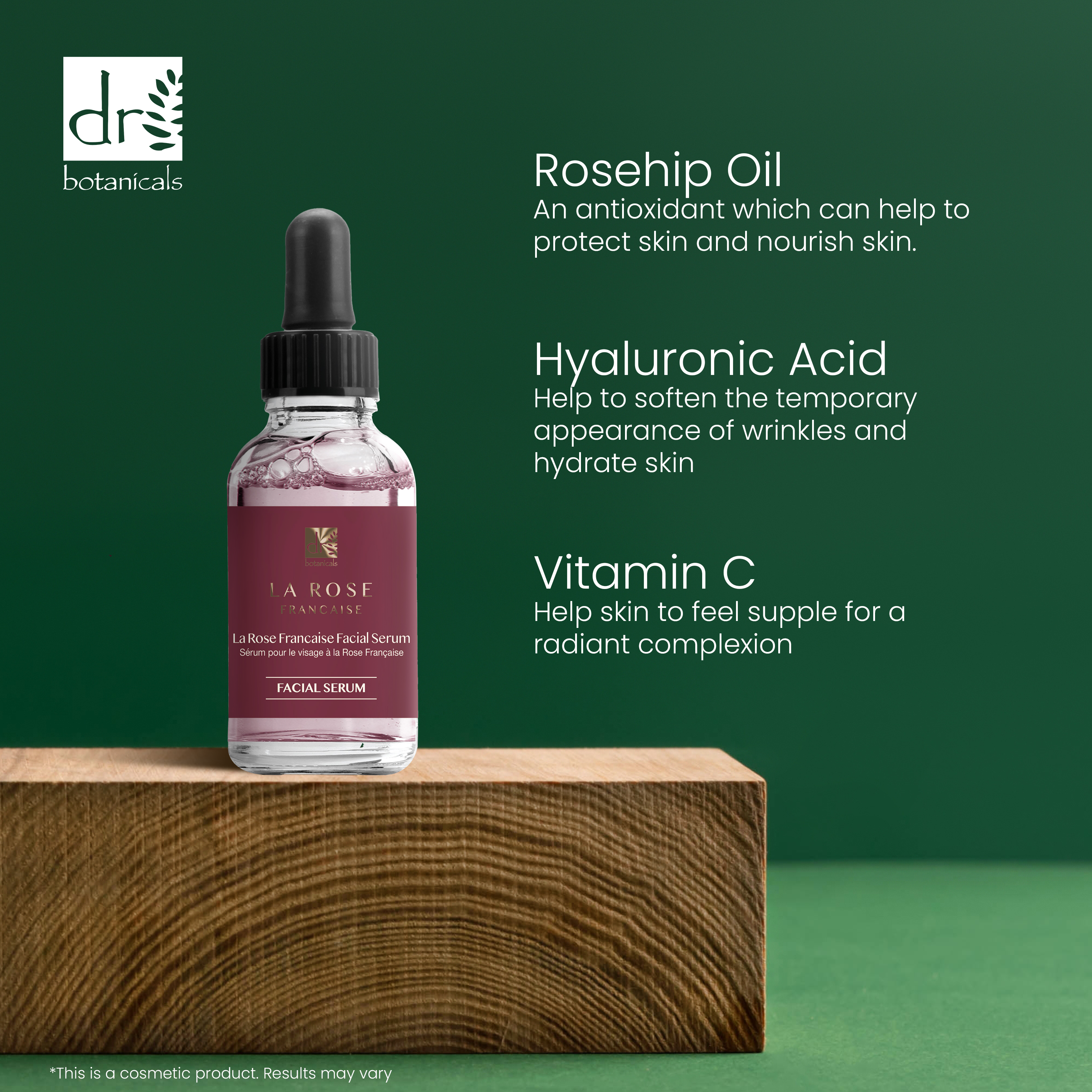 DB La Rose Française - Sérum Visage, Duo Hydratant et Sérum Contour des Yeux