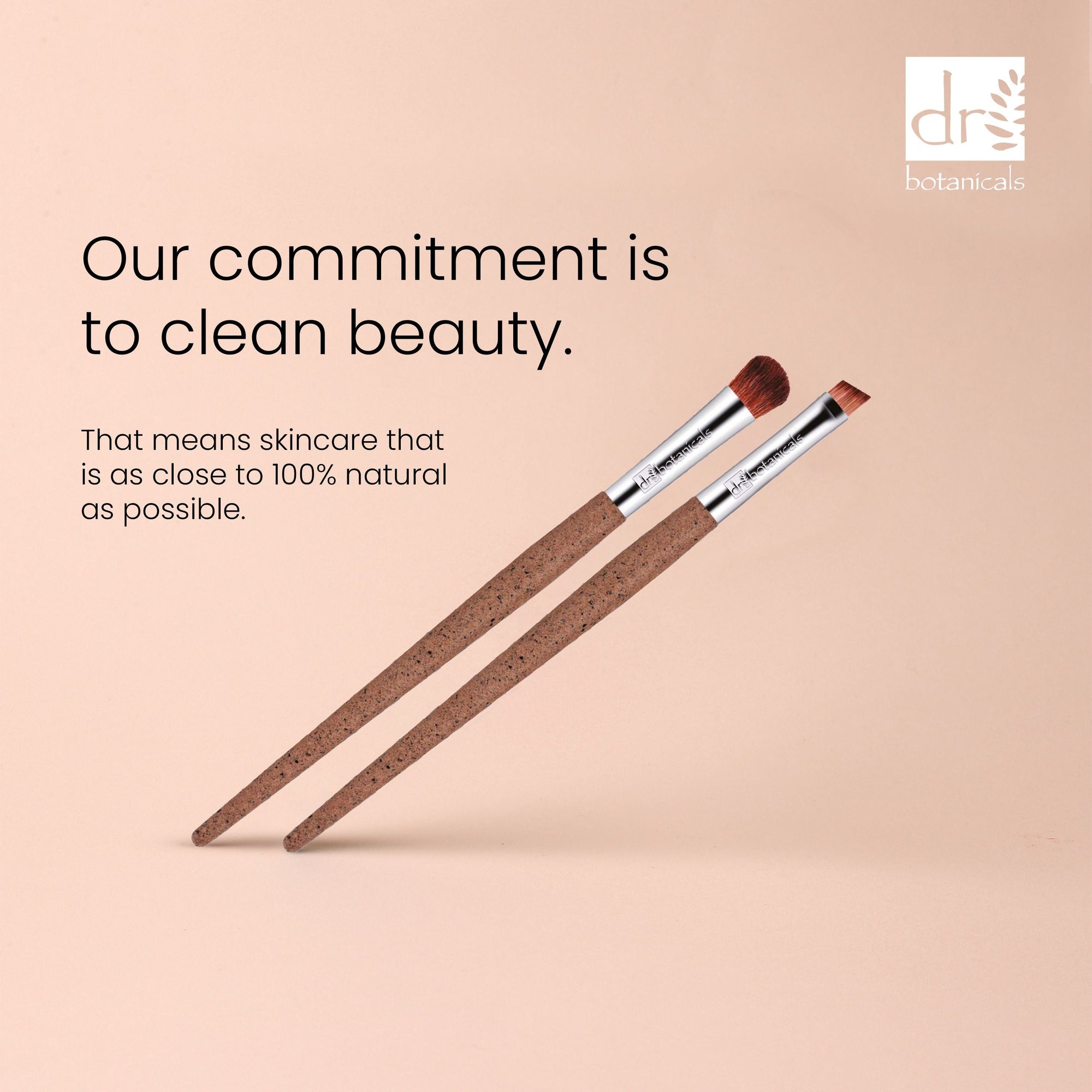 Ensemble de 2 pinceaux pour les yeux en marc de café