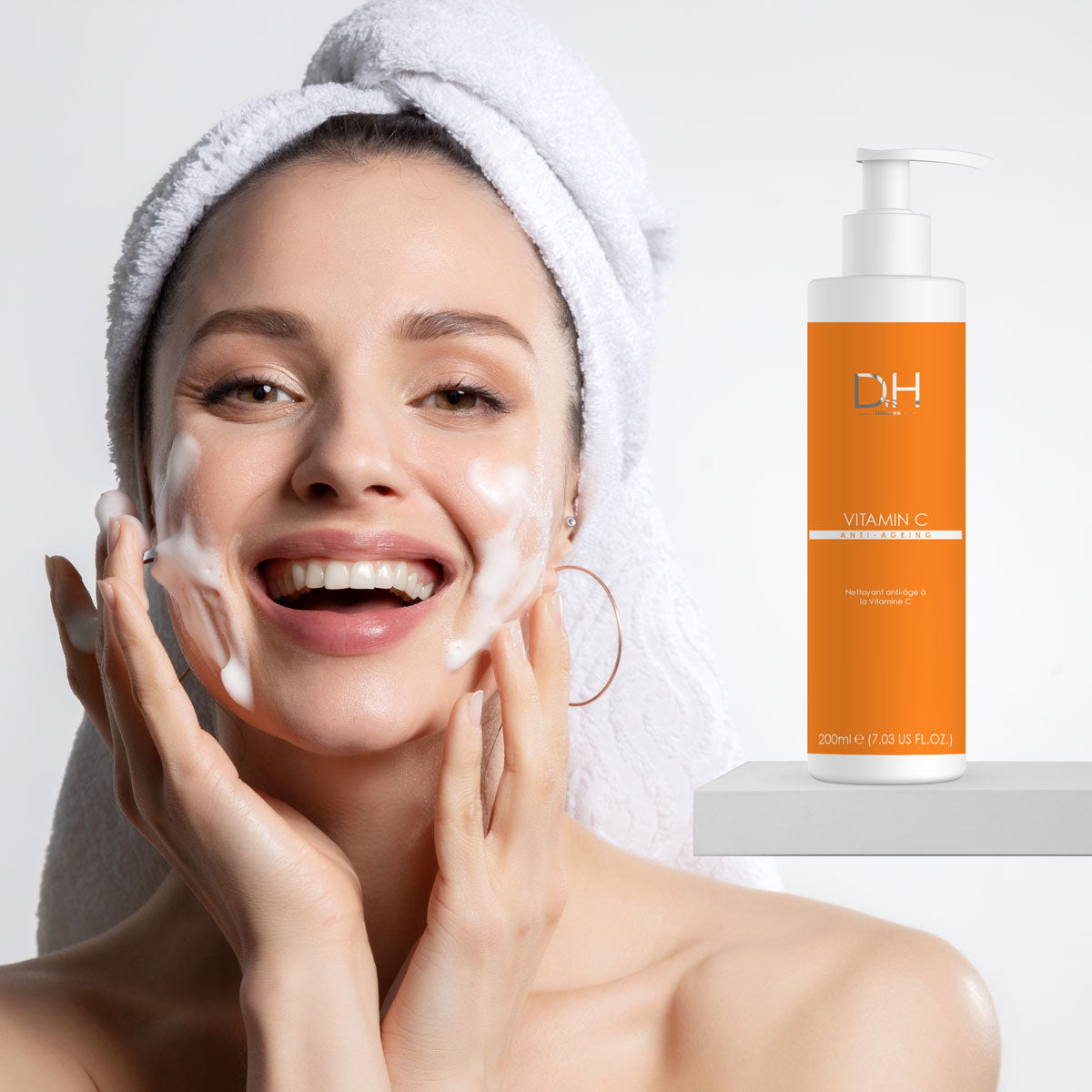 Nettoyant anti-âge à la vitamine C 200 ml