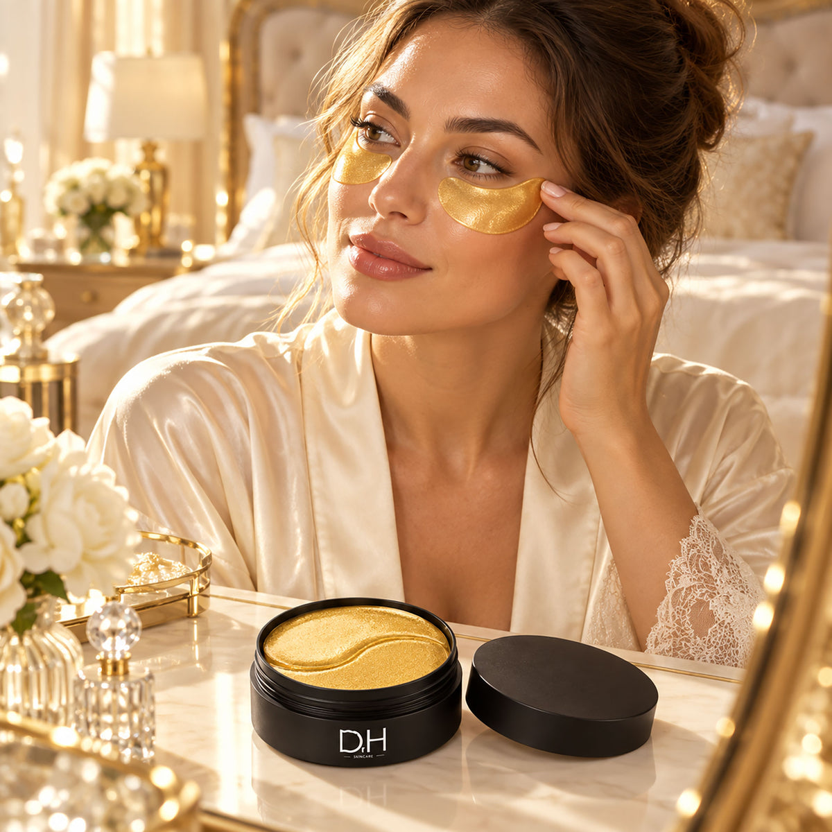Masque contour des yeux hydrogel raffermissant au collagène marin (21 paires)