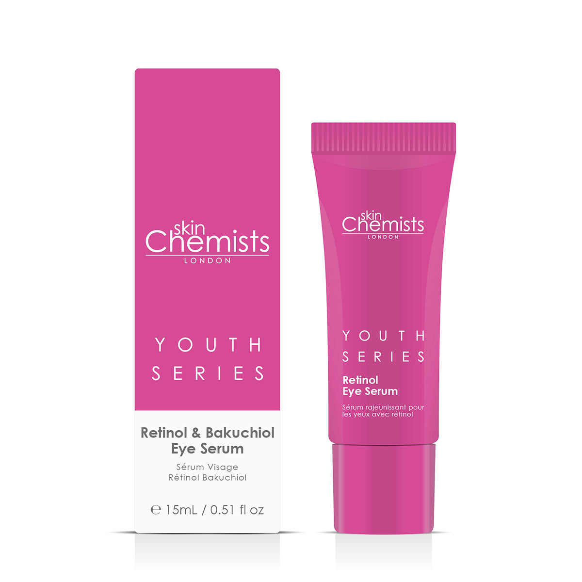 Sérum contour des yeux Youth Series au rétinol et au bakuchiol, lot de 2 x 15 ml