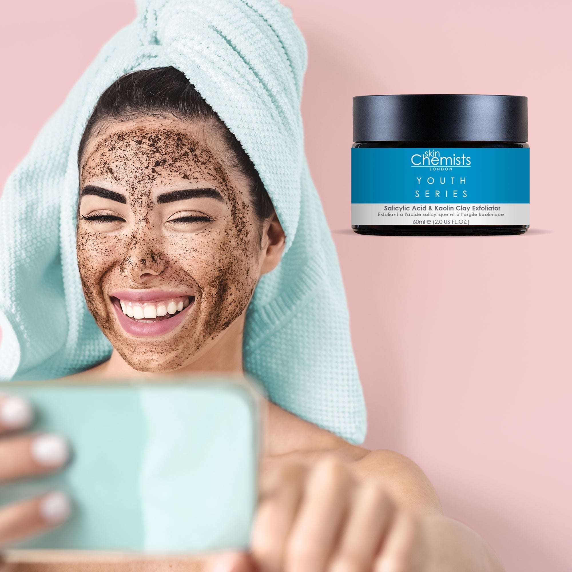 Exfoliant à l'acide salicylique et à l'argile kaolin Youth Series 60 ml