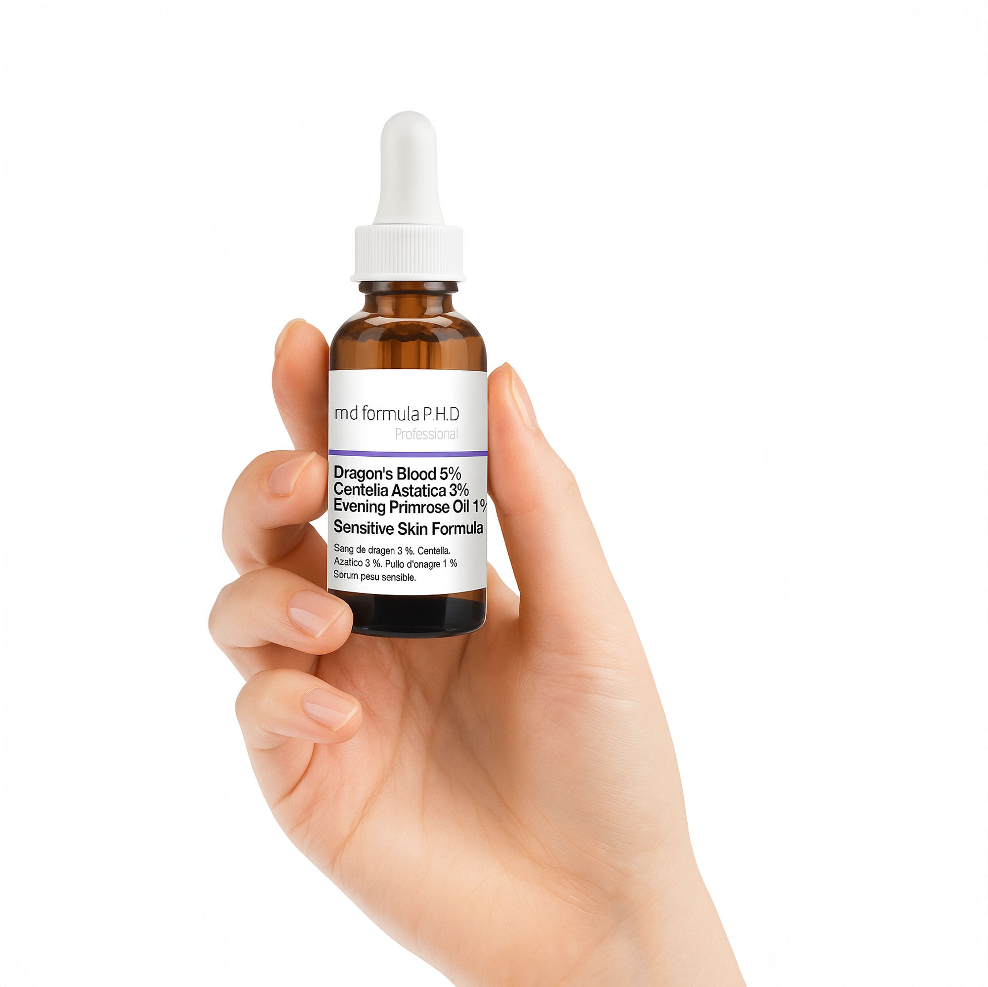 Sérum pour peaux sensibles à base de sang de dragon 5 %, de centella asiatica 3 %, d'huile d'onagre 1 % (30 ml)