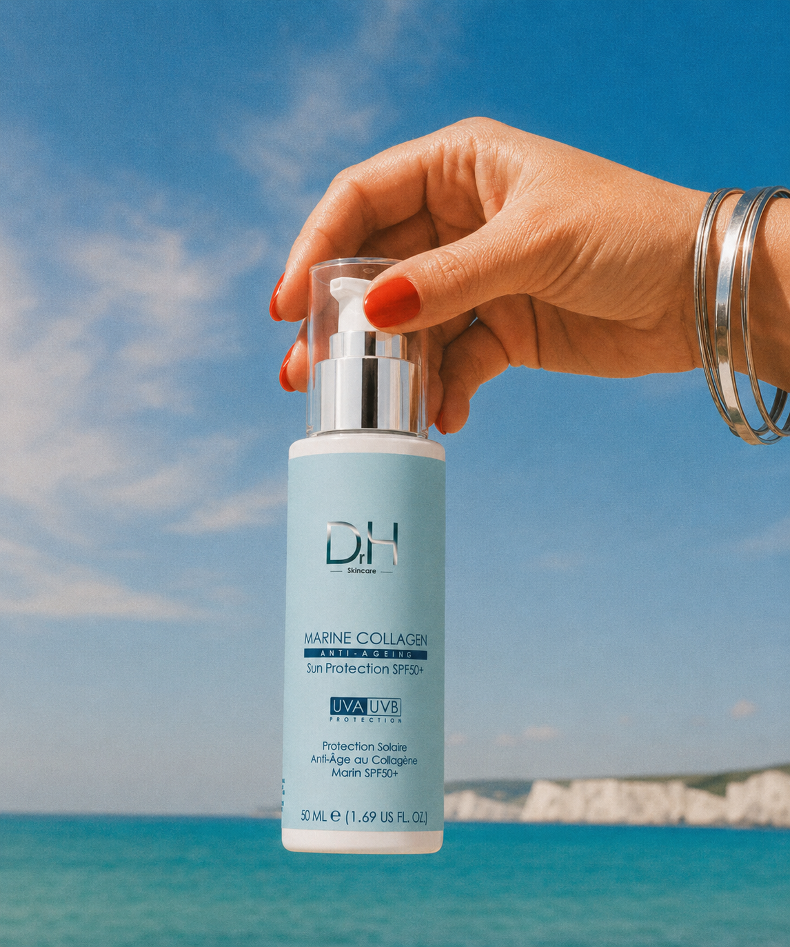 Feuchtigkeitspflege mit marinem Kollagen und SPF 50 50ml