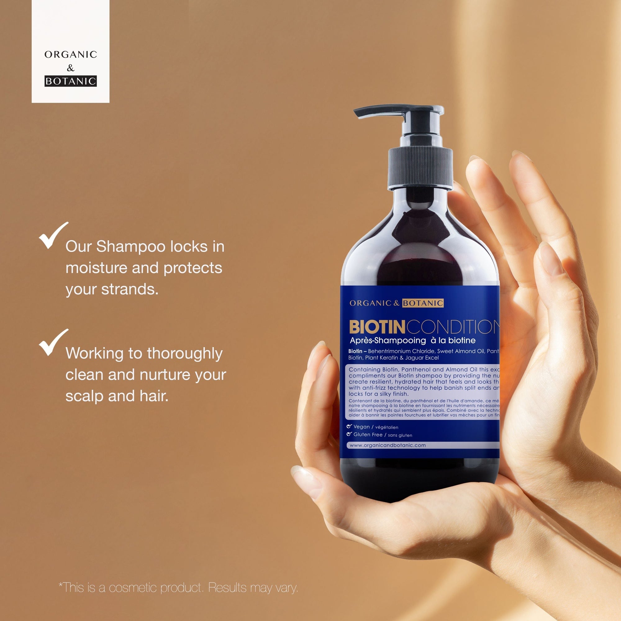 Après-shampoing à la biotine 500 ml x 2 (lot de 2)