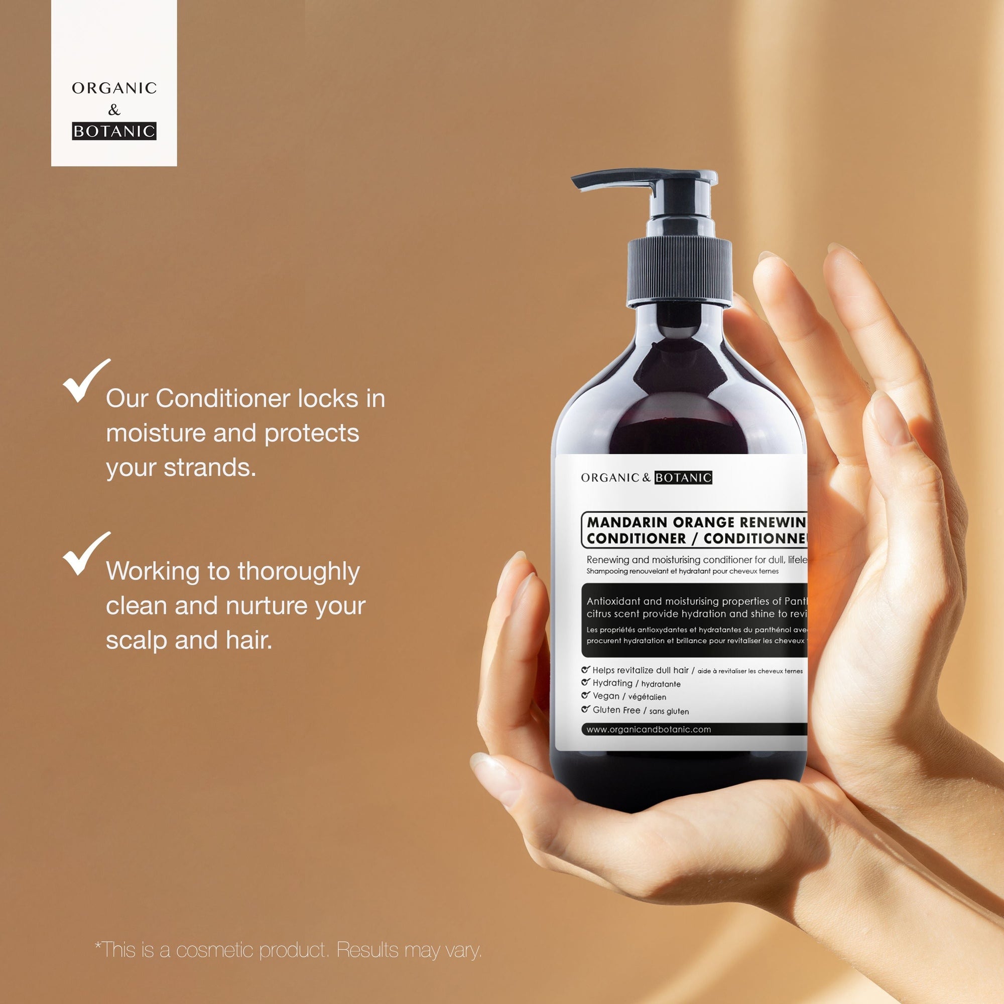 Après-shampoing revitalisant à l'orange mandarine 500 ml x 2 (lot de 2)