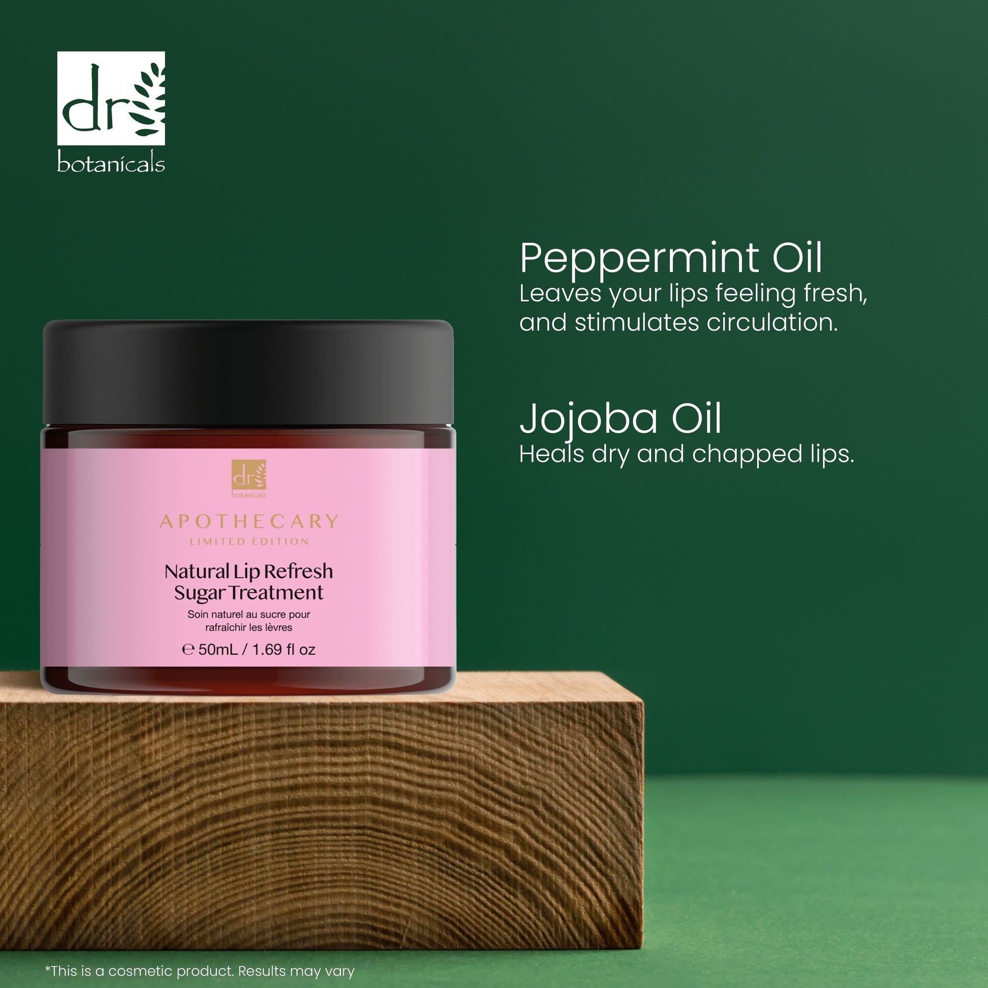 Soin rafraîchissant naturel pour les lèvres au sucre 50 ml - Lot de 2 à prix avantageux