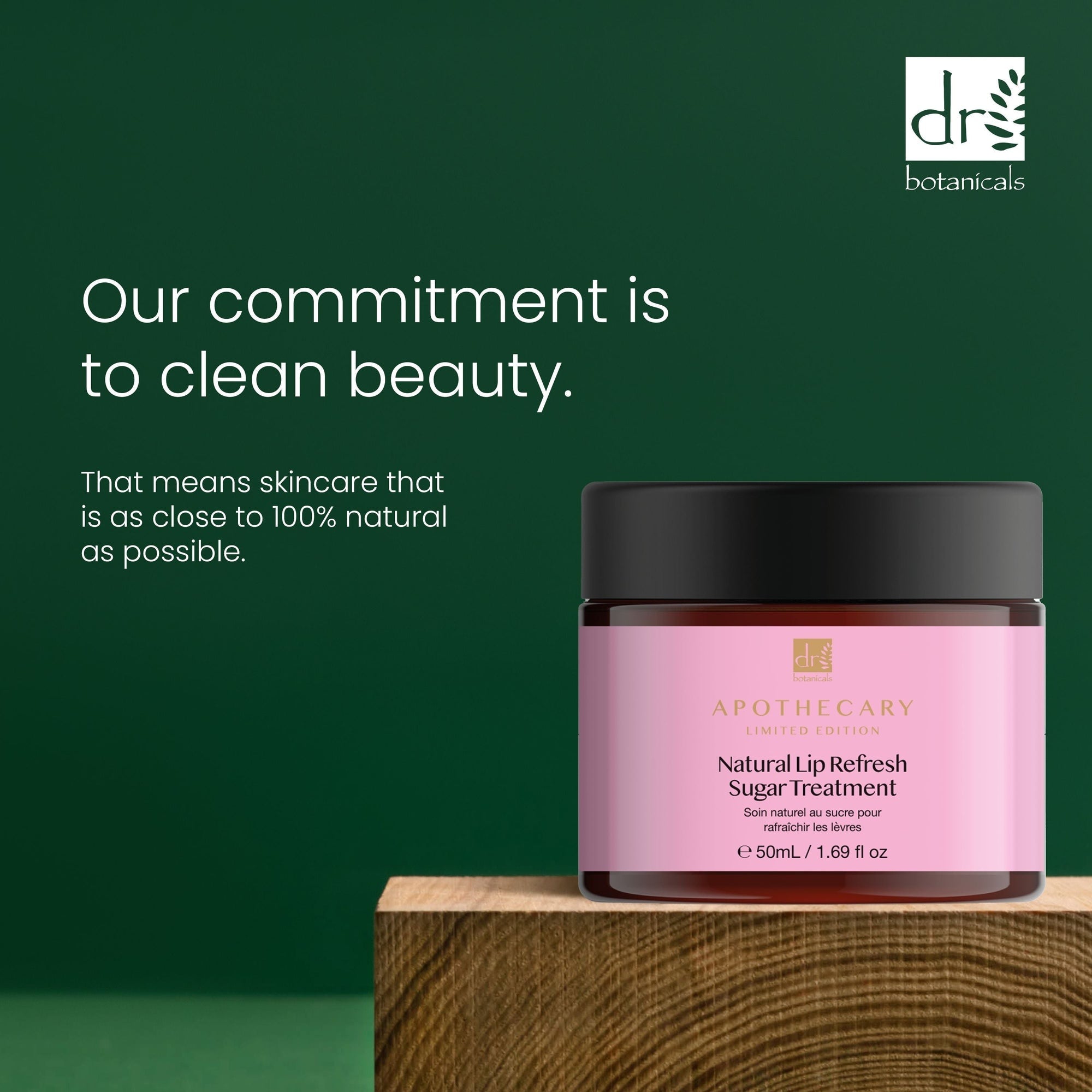 Soin rafraîchissant naturel pour les lèvres au sucre 50 ml - Lot de 2 à prix avantageux