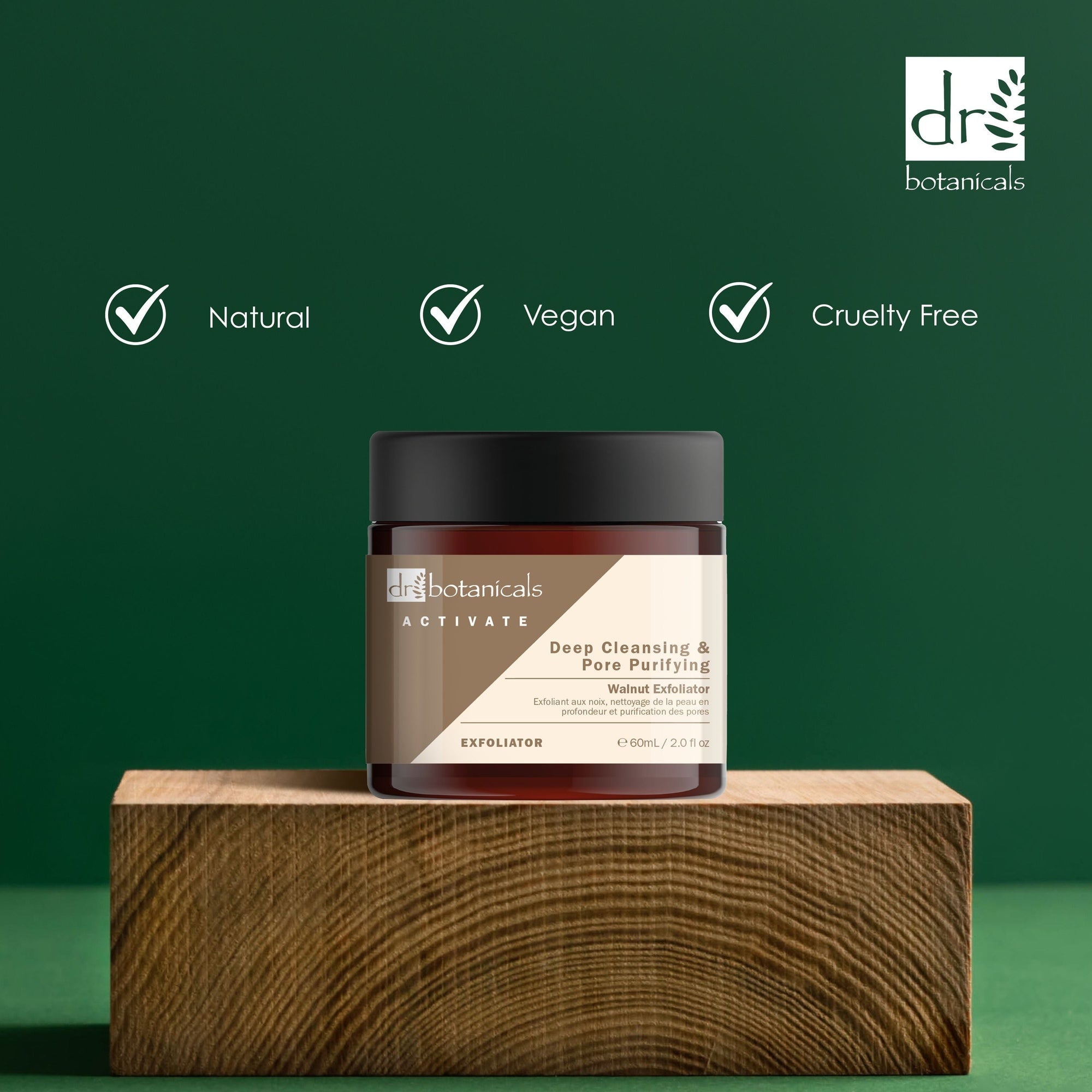 Aktivieren Sie das Tiefenreinigende und Porenverfeinernde Walnuss-Peeling 60 ml Doppelpack