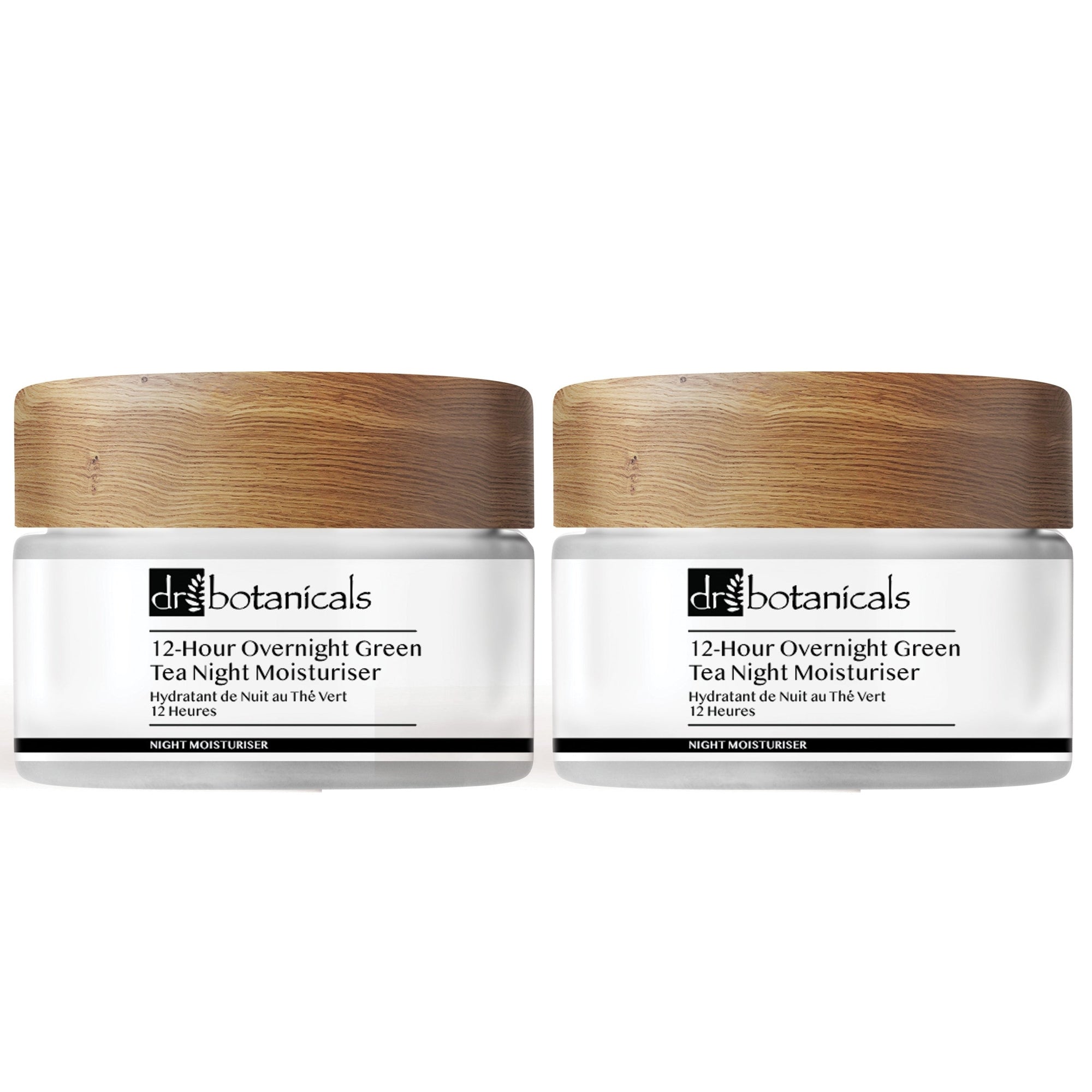 12-Hour Overnight Green Tea Night Moisturiser 50ml x 2 Duo Pack