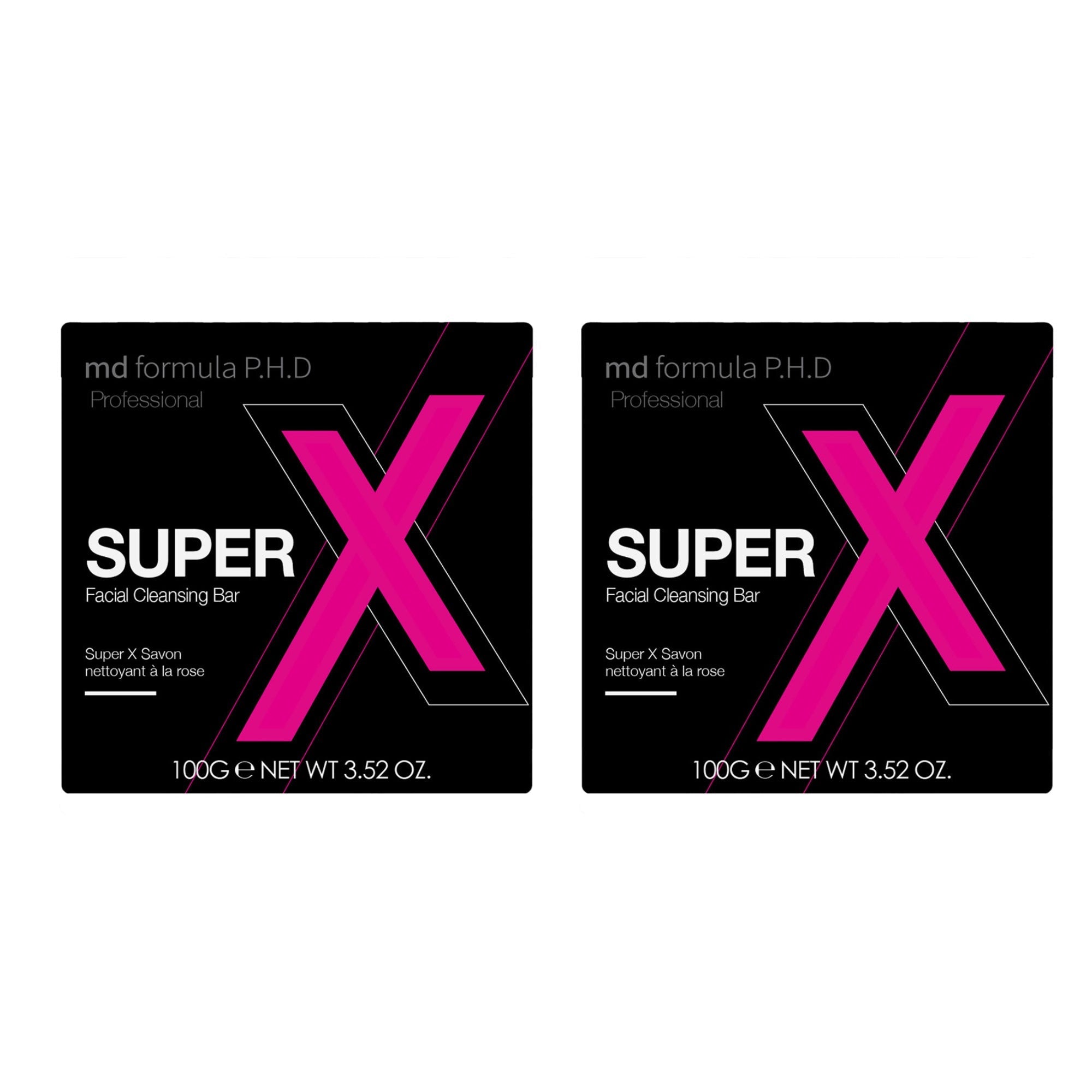 Pain nettoyant visage Super X 100 g x 2 (Lot de 2)