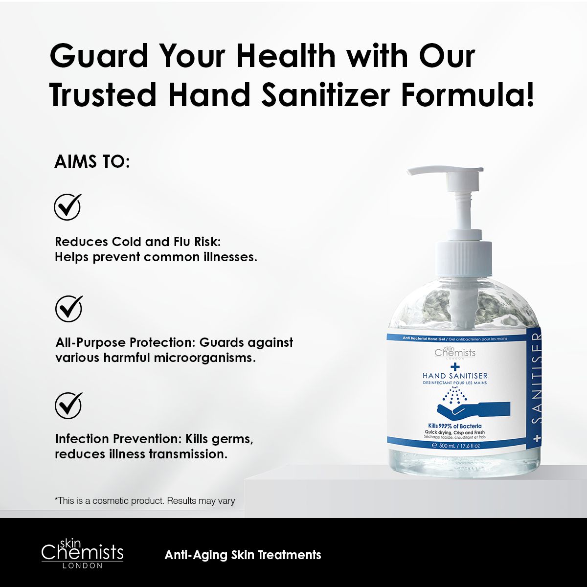 Hand Sanitiser 500ml Twin Value Savings Pack