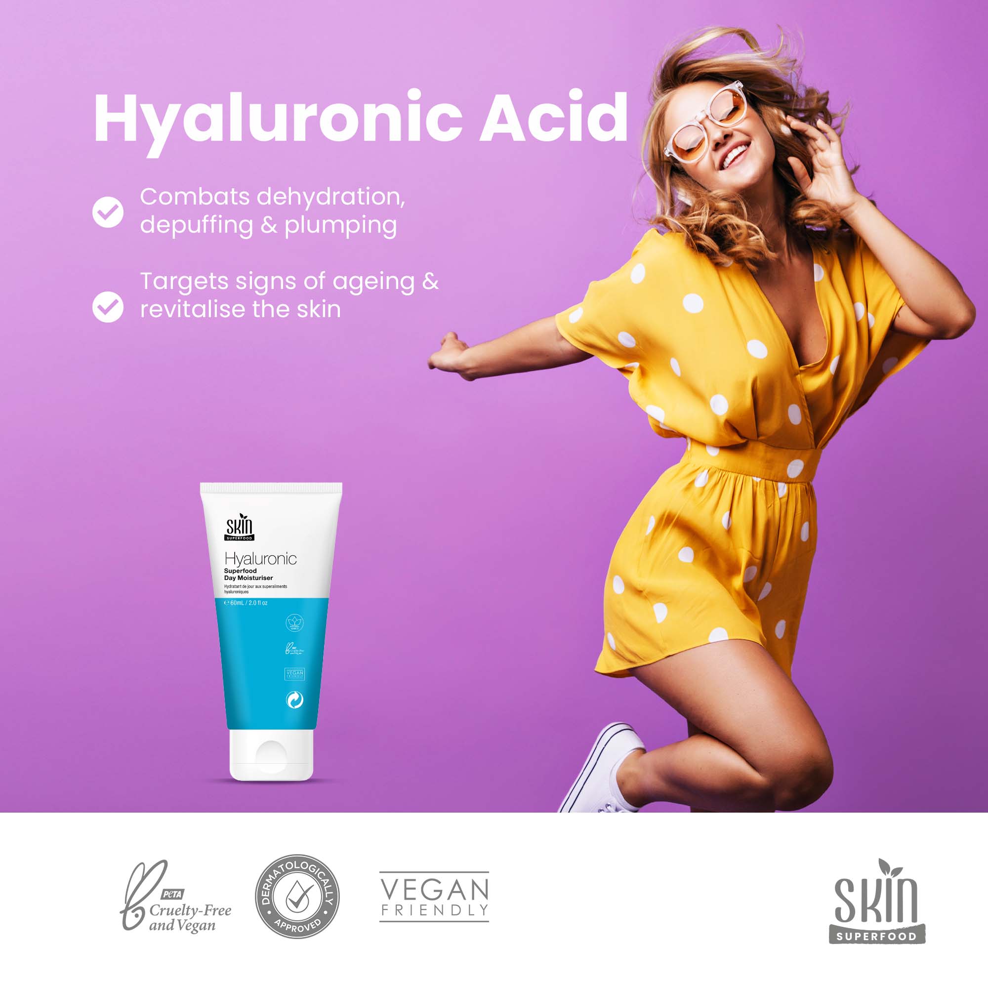 Hyaluronic Superfood Day Moisturiser 60ml Twin Value Savings Pack