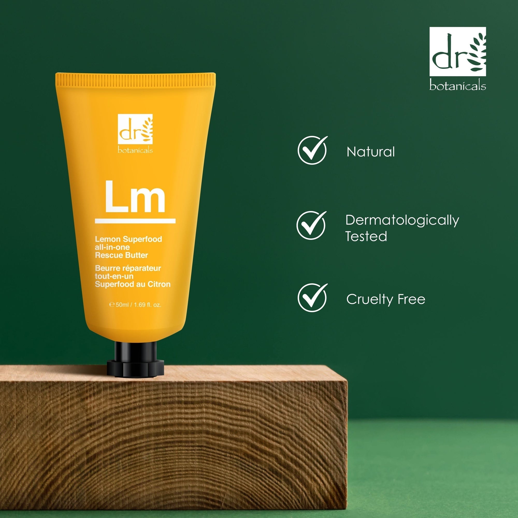 Beurre réparateur tout-en-un superaliment au citron 50 ml x 2 (lot de 2)